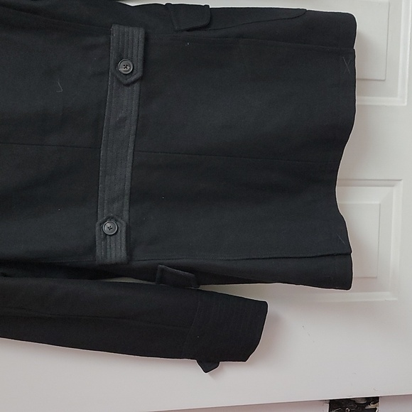 Jack and Jones Wool TIm Coat Dbl Breastd Dbl Collar peacoat Mens - Picture 11 of 14